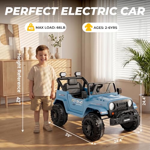 12V Electric Ride On Car (Blue)