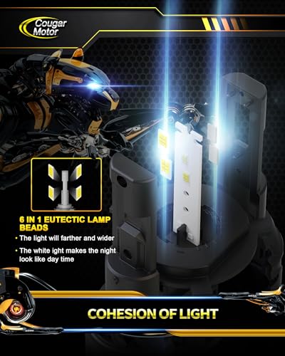 H4 Bulbs 9003 Fog Lights 6500K White Non (H4)
