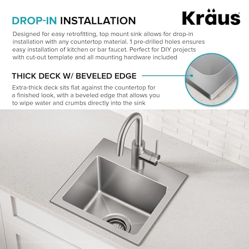 Fairlane 15 inch Drop In (15 Inch / Single Bowl — Drop In)