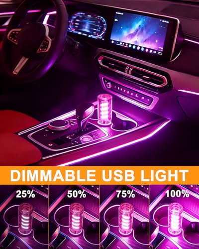 Purple Touch Dimmable USB LED Ambient Light (Purple)