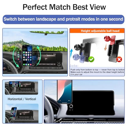 Magnetic Phone Holder for Honda Civic 2026 2025 2024 2023 2022 [11th Gen 7 (for Honda Civic 7/9-inch Screen)