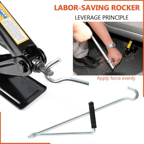 Scissor Jack for Car 2Ton (2 Ton+Lug Wrench)