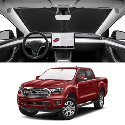 Custom Fit Windshield Sun Shade for Ford Ranger 2019 (for 2019-2026 Ford Ranger)