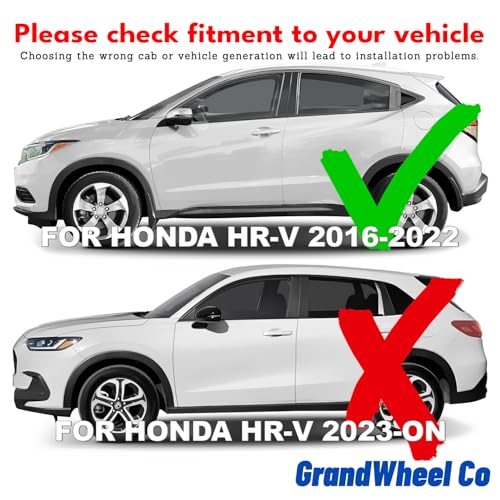 Window Deflectors Smoke Tinted in (For HR-V 16-22)