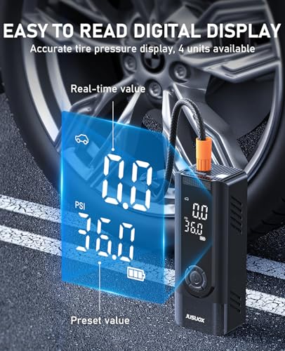 Tire Inflator Portable Air Compressor (Black)