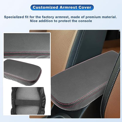 2024 2025 Trax Center Console Cover for 2024 2025 Chevy Trax Armrest Cover Middle Console Pad 2024 2025 Trax Accessories (Red Stitching)