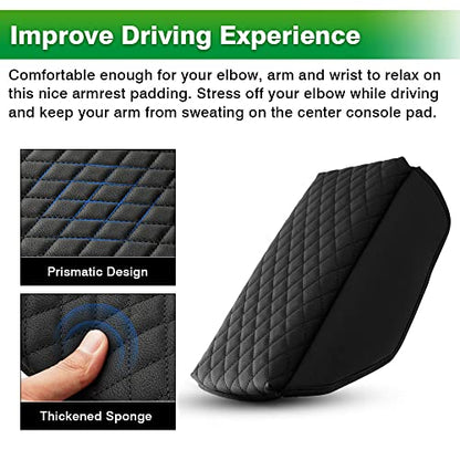 Custom for Center Console Cover Kia Sportage 2023 2024 2025 2026 Armrest Cover Center Console Cushion Pad PU Leather Armrest Seat Box Cover Protector Sportage Accessories Anti (Size for Kia Sportage 2023-2026)