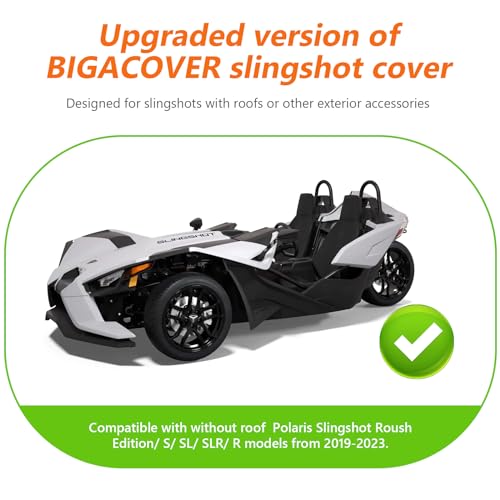 Full Cover fit for Polaris Slingshot with Roof (Black / for Polaris Slingshot with Roof)