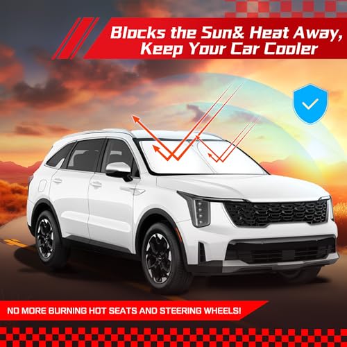 Windshield Sun Shade for Kia Sorento 2021 (for Kia Sorento 2021-2026 2027)