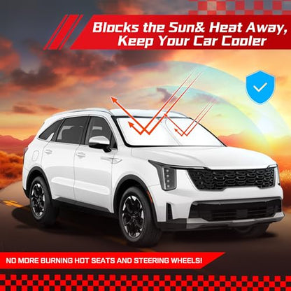 Windshield Sun Shade for Kia Sorento 2021 (for Kia Sorento 2021-2026 2027)