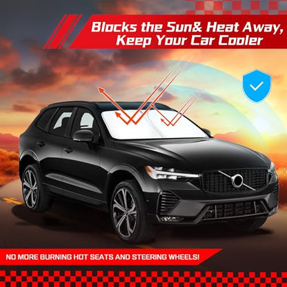 Windshield Sun Shade for Volvo XC60 2018 (for Volvo XC60 2018-2026 2027)