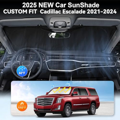 Windshield Sunshade for Cadillac Escalade 2021 (fit Escalade 21-26)