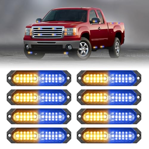 1200T Emergency Strobe Grille Lights (Amber/Blue)