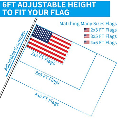 Flag Pole Upgraded Bracket (Silver)