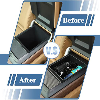 Car armrest Organizer Storage Box Compatible with Land Rover Range Rover Sport (QT-803/T)