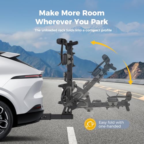 Ebike Rack with Ramp for Tow Hitch (2 E-bike Rack with Ramp)