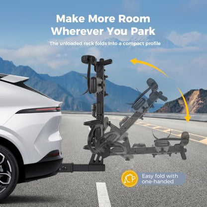 Ebike Rack with Ramp for Tow Hitch (2 E-bike Rack with Ramp)