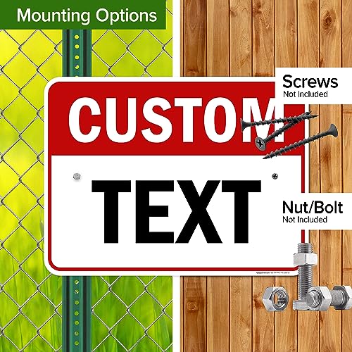 Custom Sign Custom Sign for Business (Header - Horizontal / 18x24 - Aluminum)