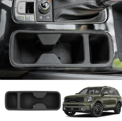 Cup Holder Compatible with 2020 (Compatible with 2020+ Kia Telluride Black)