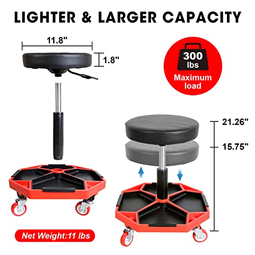 ATRXF8308R Torin Heavy Duty Pneumatic Garage Rolling Stool (8308)