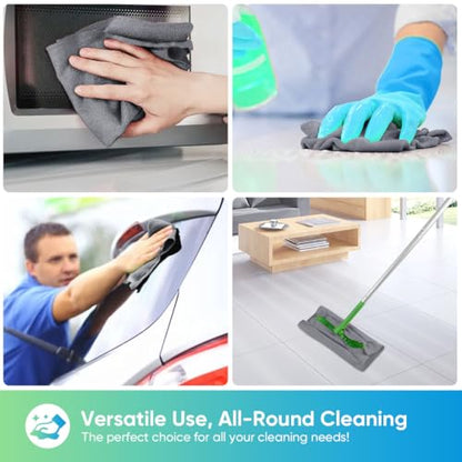 Microfiber Cleaning Cloth 100PK (Grey / 11.5 x 11.5 Inch)