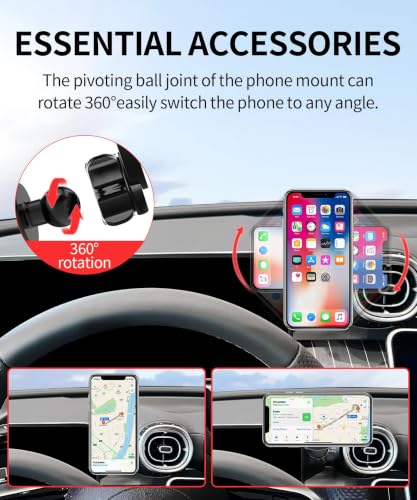 Car Phone Holder for Mercedes (for 23-26 GLC & 22-26 C-Class(12.3-Inch only))