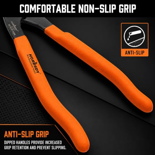 12" Adjustable Oil Filter Pliers (Orange)