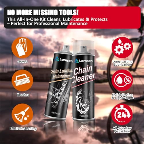 Chain Cleaner Kit Professional Bike Chain Cleaner Motorcycle Cleaner (24 Ounce (Pack of 1))