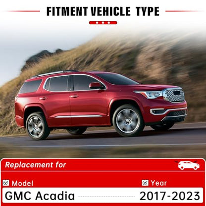 3 Pack Custom Fit Windshield Wipers Replacement for GMC Acadia 2017 (24"+20"+10")