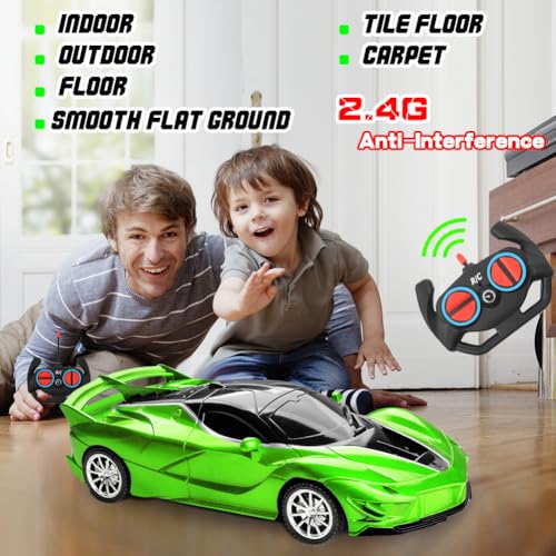 RC Cars Remote Control Car for Kids (Green Car)