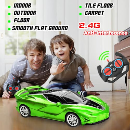 RC Cars Remote Control Car for Kids (Green Car)
