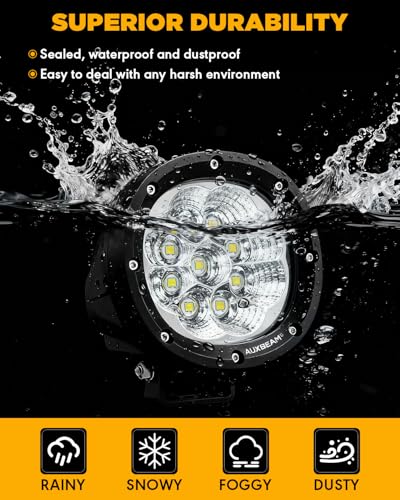 P4 Series 4 Inch LED Pod Lights (P4 Series-White Flood Beam)
