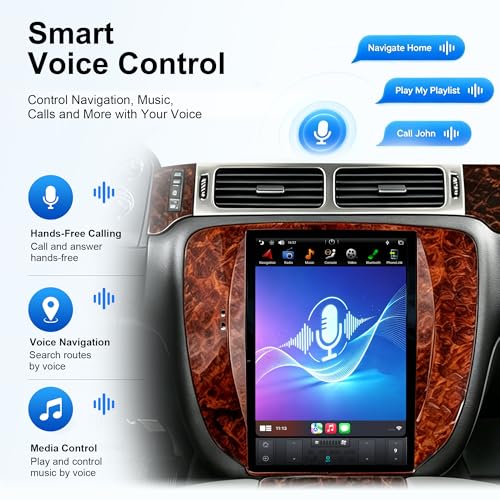 12.1 Wireless CarPlay Radio for GMC Yukon Chevy Tahoe Suburban 2007 (PX6 Hexa core 4G+64G+Car Play+Android Auto+Voice)
