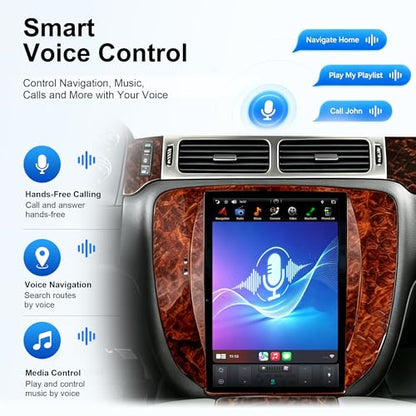 12.1 Wireless CarPlay Radio for GMC Yukon Chevy Tahoe Suburban 2007 (PX6 Hexa core 4G+64G+Car Play+Android Auto+Voice)