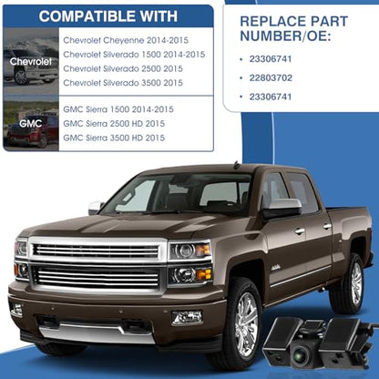 Backup Camera Fit for Chevrolet Silverado Cheyenne GMC Sierra 2014 2015 (Fit for Chevrolet Cheyenne 2014-2015)