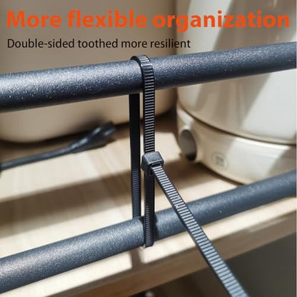 Zip Ties Assorted Size (8+12+14+18 inch 400Pack（100 Lbs）)