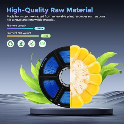 PLA Filament 1.75mm + (Skydiver Blue)