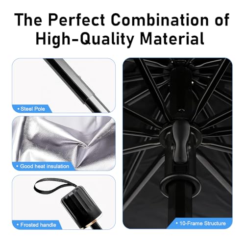 Car Windshield Sun Shade Umbrell (1 PC / Silver #2)