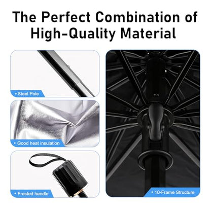 Car Windshield Sun Shade Umbrell (1 PC / Silver #2)