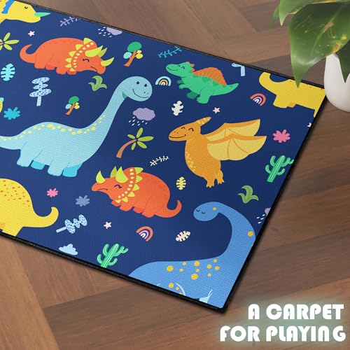 Cute Cartoon Dinosaur Rug for Bedroom (3'3"x 5' / Dinosaur01)