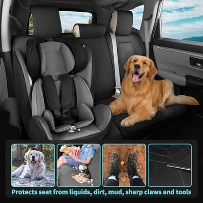 for Honda CRV Seat Covers Custom Fit 2017 (Black / CR-V 2017-2022)