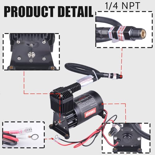3 Gallon Air Tank with 150PSI Air Compressor 2PCS for Suspension (3 Gallon Air Tank+air Compressor / 3 Gallon Air Tank+air Compressor)