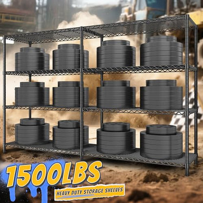 72.8" W Storage Shelves Load 1500LBS (17.7" D x 72.8" W x 59" H)