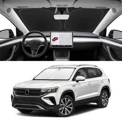 Custom Fit Windshield Sun Shade for VW Taos 2022 (for 2022-2026 VW Taos)