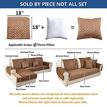 Throw Pillows (18''x18''/Pillow / Brown)