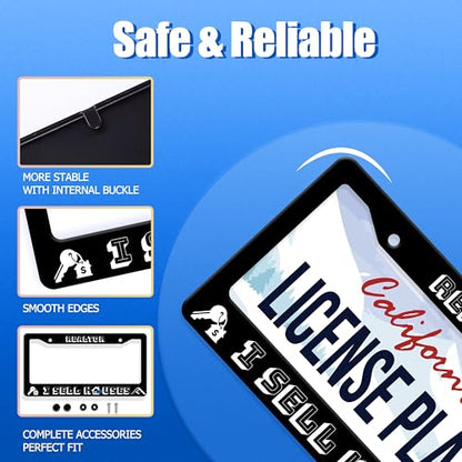 Realtor I Sell Houses License Plate Frame Stainless Steel Car Accessory (Realtor I Sell Houses)