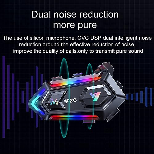 Motorcycle Helmet Speakers High Battery Life Helmet Headset (Multi / Speakers)