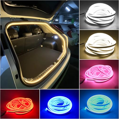 LED Lights for Car Trunk (4M/158in-Dynamic Flowing / Warm White)