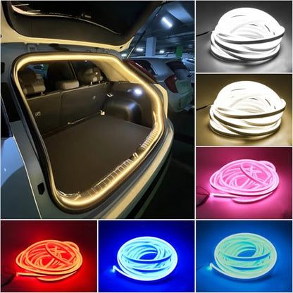 LED Lights for Car Trunk (4M/158in-Dynamic Flowing / Warm White)