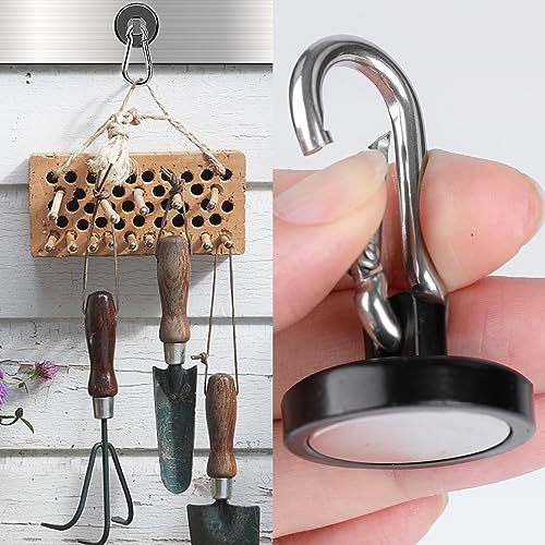 Magnetic Hooks Heavy Duty 110LBS+ Strong Neodymium Magnets